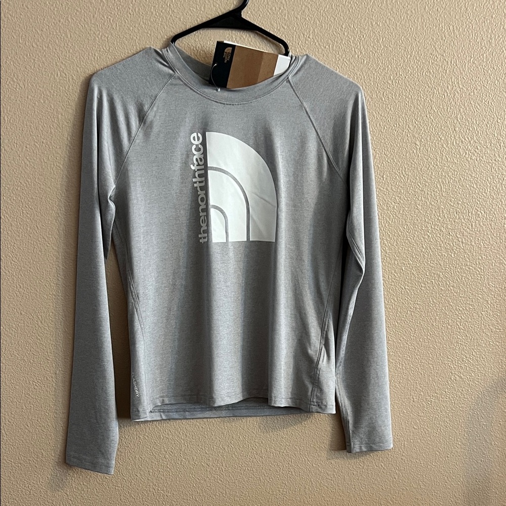 The North Face Gray Long Sleeve Tee
